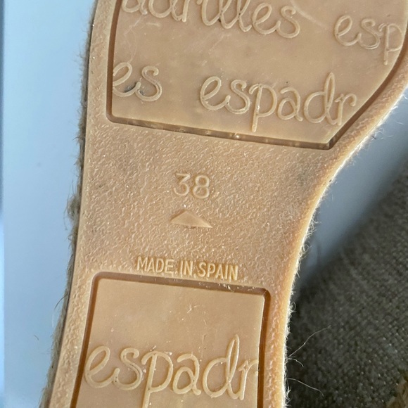 Eric Michael Womens Serena Embroidered Espadrilles Tan Canvas Floral Platform - Picture 11 of 15